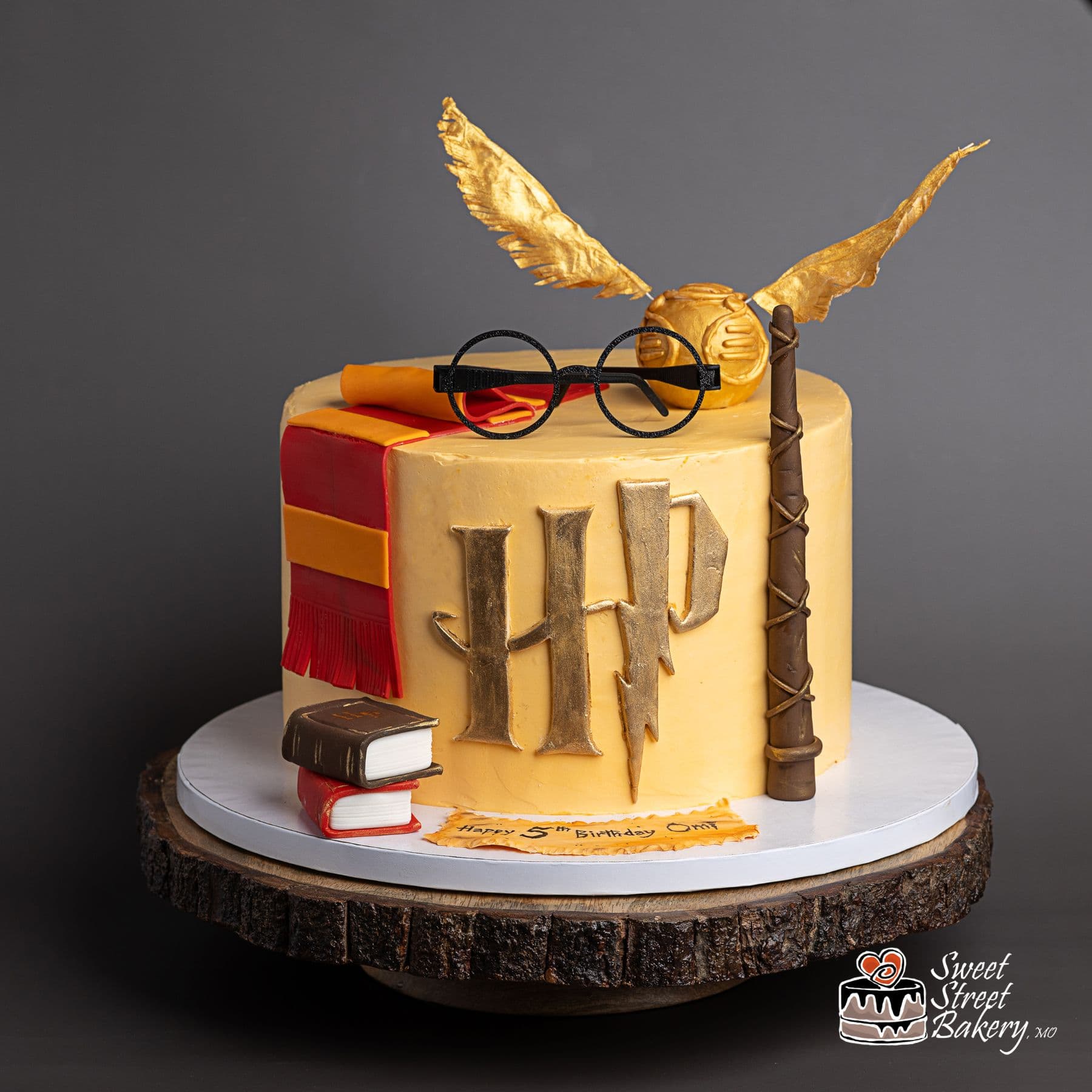 Golden Snitch Wizard Birthday Cake