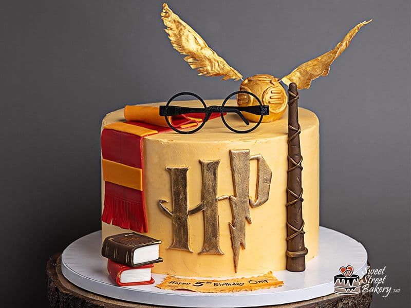 Golden Snitch Wizard Birthday Cake
